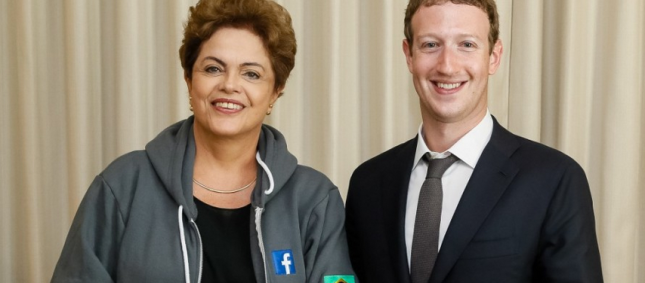 Dilma e Zuckerberg